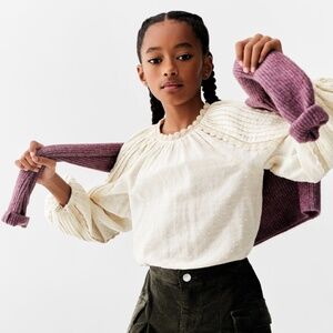 MNG Mango Plumeti Blouse